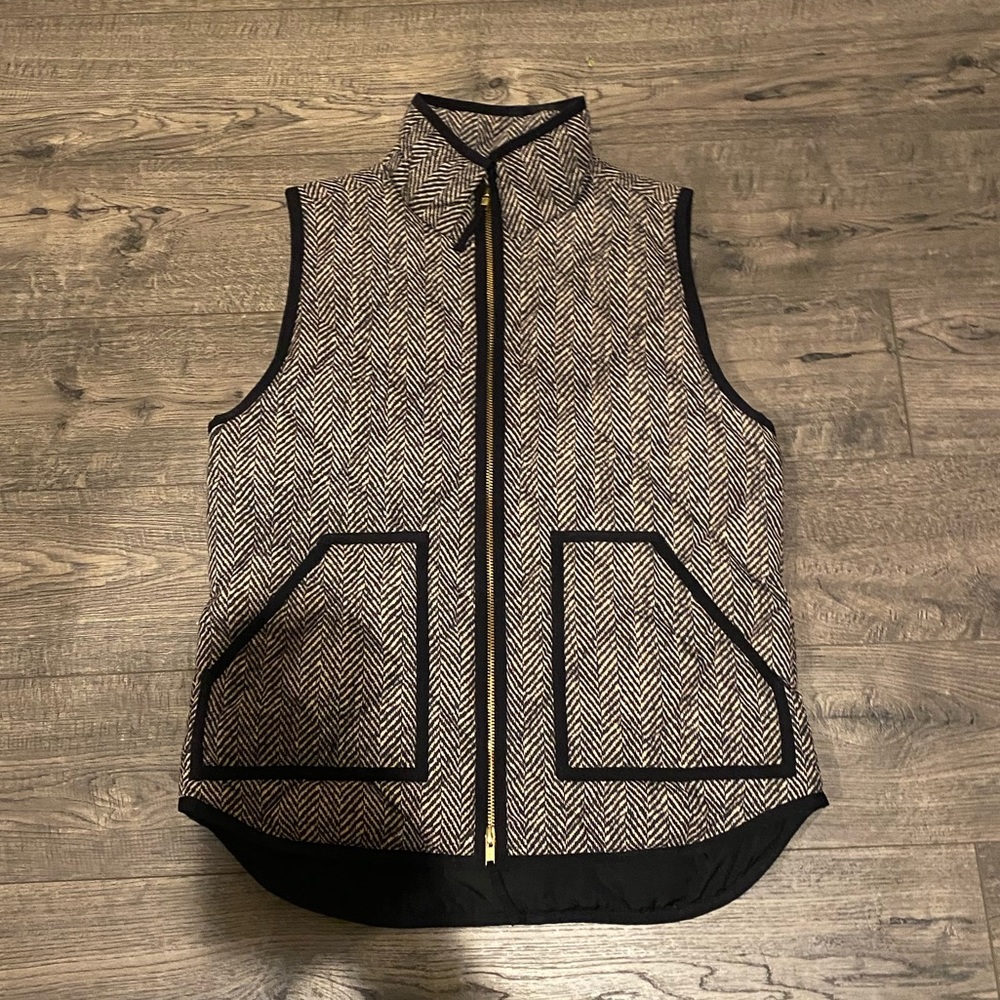 JCREW HERRINGBONE VEST // SIZE SMALL